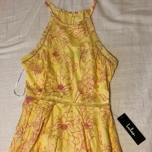 Floral Print Lulu’s Brand High Neck Dress